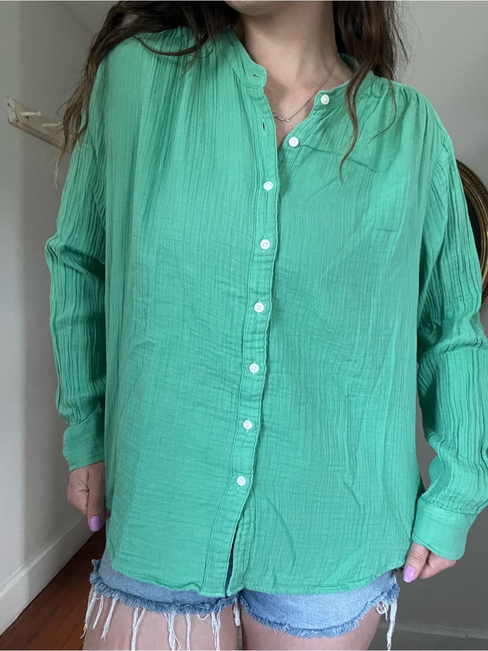 Linen Gap LS Top
